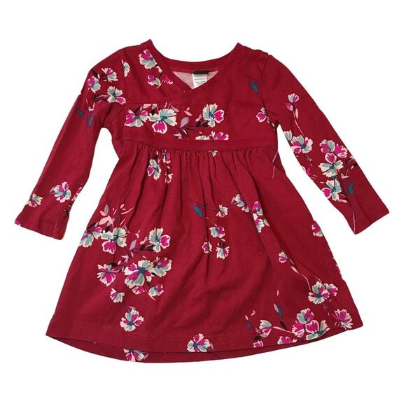 Tea Collection 100% Cotton Floral Dress 12-18M - Picture 1 of 4